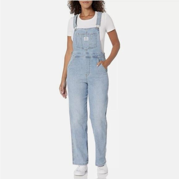 Signature by Levi Strauss Heritage Blue Denim Overalls - Picture 1 of 14